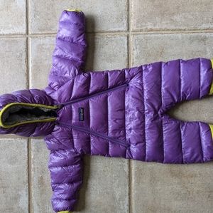 Patagonia infant hi-loft down sweater bunting